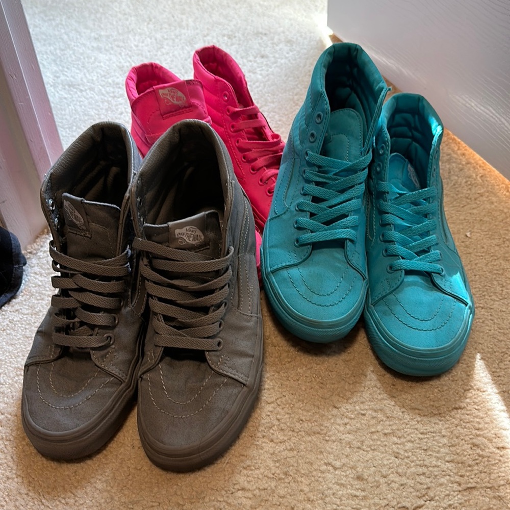 High top vans - barely worn